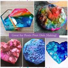 Set de tintas de alcohol para resina epoxi - 18 colores vibrantes de tinta de alcohol altamente concentrada para resina epoxi, pintura de alcohol concentrada a base de alcohol para moldes de resina epoxi, arte con tintas de alcohol, ideal para pintar, resinas tipo petri, fabricación de posavasos y tazas - Cada botella de 0.35oz (10ml)