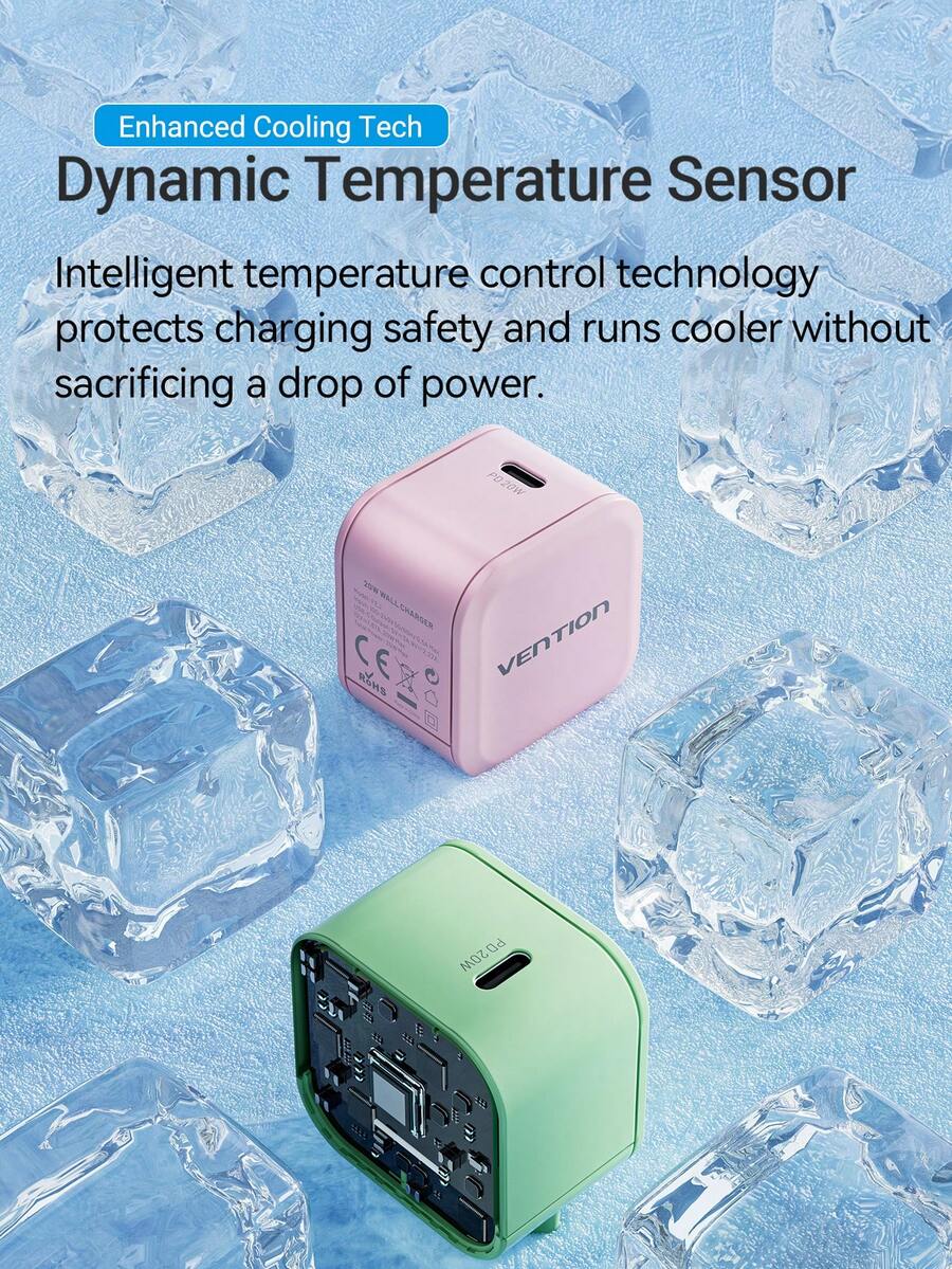 VENTION VENTION USB C Charger Compact Fast Wall Charger Block, USBC