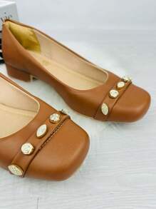 Women Flats - Camel - View 4