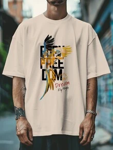 Men T-Shirts - Màu Khaki - Xem 2