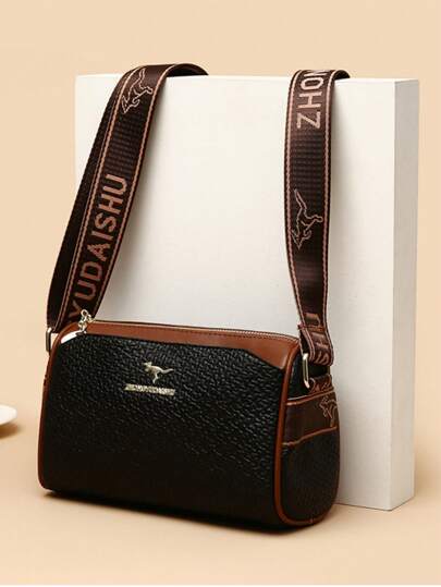 حقيبة كتف نسائية موضة عبر الجسم، سعة كبيرة بتصميم مربعات، حقيبة كتف اسطوانية، حقيبة يد، مئات الحقائب المناسبة للنقل اليومي، بأسلوب أوروبي، مئات من أشكال الإغلاق، حقيبة كتف فاخرة عصرية، مناسبة للاستخدام اليومي، التنقل، التسوق، السفر، العمل، والكلية وغيرها من المناسبات