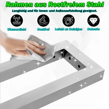 LILIIN 2 Pieces Wall Bracket Shelf Bracket For Washbasin 30x15cm / 35x15cm / 40x15cm Heavy-Duty Vanity Console Wall Shelf Bracket Made Of Stainless Steel Shelf Support Vanity Top For Countertop Washbasin - 銀色 - 35x15cm - 查看 6