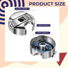 24pcs Sewing Machine Bobbins Covers, Industrial Sewing Machine Bobbins, Sewing Bobbins, For Industrial Electric Flat Bed Sewing Machines (Assorted Styles Storage Boxes) - Silver - View 6