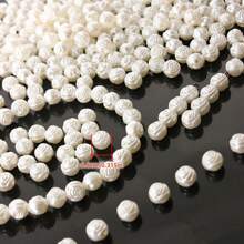 100/400pcs (6-10mm) White Faux Pearl Rose Flower Acrylic Spacer Beads - Handmade Jewelry DIY Bracelet Necklace Mobile Phone Chain Accessories Valentines - One Pack - View 7