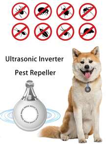 Outdoor Portable Ultrasonic Mosquito Repeller Pet Insect Repeller USB Rechargeable Pest Repeller 19.5-135KHZ Frequency Conversion Ultrasonic - White - View 1