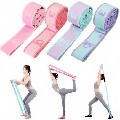 1pc Resistance Band Great For Flexibility & Mobility, Suitable For Yoga, Pilates, Also For Resistance Training In Gymnastics And Dance