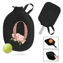 1 Cái Vỏ Túi Đựng Vợt Pickleball Bền, Túi Đựng Túi Bảo Quản Túi Xách, Vỏ Bọc Mái Chèo Pickleball, Túi Sắp Xếp In Chữ Màu Vàng Hồng Cho Thể Dục Thể Thao Ngoài Trời-Bảo Vệ Vợt Của Bạn Khỏi Trầy Xước Và Hư Hại - màu đen - Xem 9