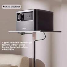 Metal Projector Bracket, Metal Large Pan And Tilt Can Bear 11 Pounds, Suitable For Most Projectors, Hidden Base Design + Movable Pan And Tilt Does Not Occupy Space, More Flexible Display. - Black - View 9