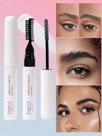  HECI BEAUTY 3D 立体眉毛凝胶，1 件防水自然眉毛造型凝胶定型眉毛凝胶眉毛化妆产品，适合返校学生