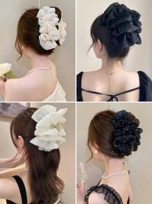 Pince à cheveux en maille multicouche en forme de papillon, pince à cheveux douce et de haute qualité, nouvelle pince à cheveux de style pour coiffures relevées de femmes, pince à cheveux, pinces à cheveux, pince à cheveux