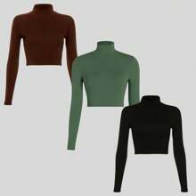 Women Tank Tops & Camis - Marrón, verde militar y negro. - Ver 1