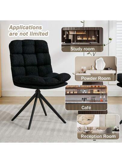 Dining Stoel Piece Set, Multi Fabric Upholstered Chairs, Swivel Removable Kitchen Chairs Room, Kitchen, Living Room view 6