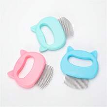 宠物美容刷，适用于长毛和短毛狗和猫，除毛工具 - 彩色 - 查看 9