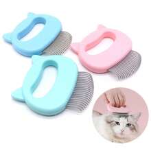 宠物美容刷，适用于长毛和短毛狗和猫，除毛工具 - 彩色 - 查看 12