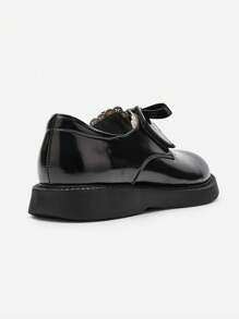 Balabala Zapatos de princesa para niñas Otoño 2024 Nuevos zapatos para niños Artístico estilo retro con moño Zapatos para bebé