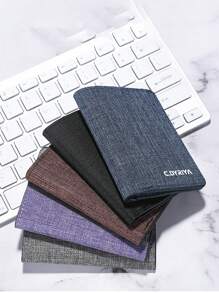 Cute Slim Malist Front Pocket Wallet PU Leather Card Cases Sleeve Cards Folded Note Storage Organizer Case With Window Women Thin Travel Accessories Photo Black Pink Card Holder Wallet Business Card Holder Credit Card Holder Id Card Holder For Men Mini Wallet Card Wallet - Multicolor - View 4