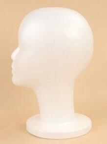 1pc Female Styrofoam Mannequin Manikin Head Model Foam Wig Hair Glasses Display - White - View 6