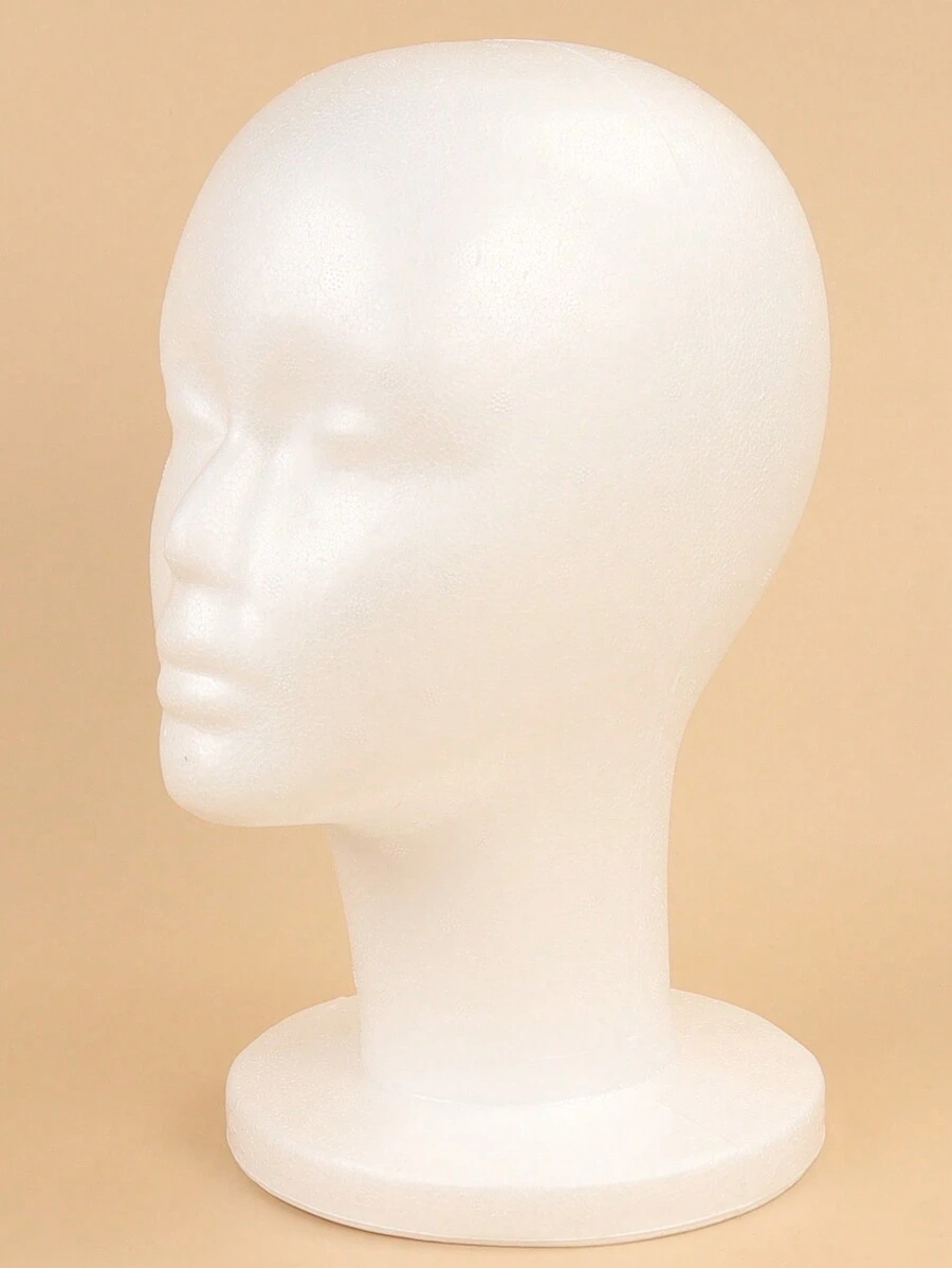 1pc Female Styrofoam Mannequin Manikin Head Model Foam Wig Hair Glasses Display - White - View 1