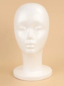 1pc Female Styrofoam Mannequin Manikin Head Model Foam Wig Hair Glasses Display - White - View 5