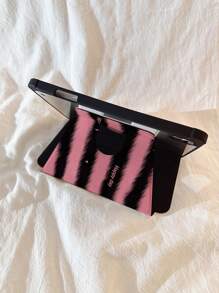 1 件时尚黑色和粉色条纹字母双面印刷 720 度可旋转亚克力水晶透明防摔平板电脑保护壳带笔槽，兼容华为、iPad、小米 - 彩色 - 查看 7