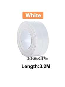 1 Rolo de Fita Decorativa de PVC para Vedação com 3,2m de Comprimento, Fita Adesiva Decorativa, Usada para Acessórios de Cozinha, Vedação de Chuveiro e Banheira, Fita Vedante, Adesivo de Parede Impermeável Autocolante, Fita para Borda de Pia (2,2cm/0,87 polegadas), Papel de Parede Impermeável, para Decoração de Sala de Estar, Decoração de Dormitório, Suprimentos de Volta às Aulas, Decoração de Halloween, Adesivos, Decalque de Parede, Decalque de Vinil para Decorações Domésticas, Itens de Decoração de Primavera para Renovar sua Casa, Adesivos de Decoração Rama