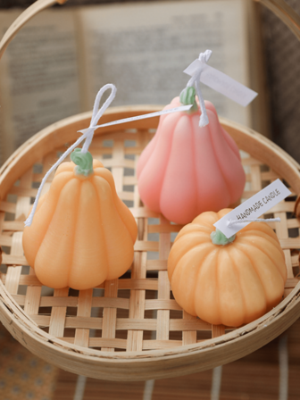 1pc Pumpkin Scented Candle Creative Fragrance Ornament Handmade Gift Home Decor Halloween Decor Room Decor Halloween