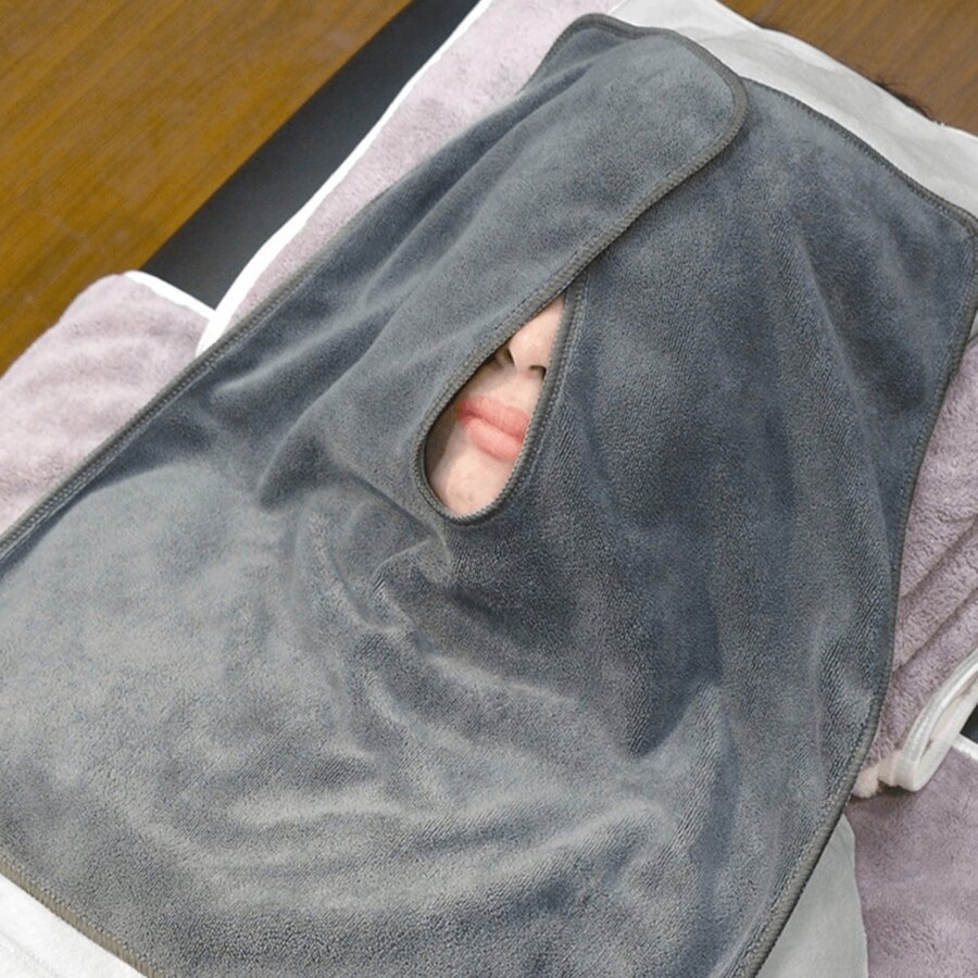 美容院护肤按摩毛巾超细纤维定制面部裹巾标志水疗面巾美容院家用浴室返校 - 深灰色 - 查看 1