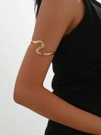 Minimalist Layered Arm Cuff (Can Also Be Worn As A Bracelet If Smaller Size)