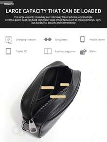 MURAMASA Men Crossbody Bags - Black - View 8