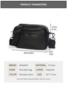 MURAMASA Men Crossbody Bags - Black - View 2