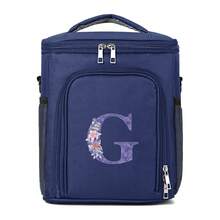 1入組大容量簡約鯉魚印刷袋，多功能便攜保溫袋，女士禮物，禮物圖案印刷保溫袋，最佳的大容量購物袋午餐袋，適用於女性、女友和家庭，最好的老師禮物，母親、媽媽、母親的禮物，適用於學校、購物、旅行、聚會及教室收納袋老師收納袋教室袋教室收納袋的銷售 - 藏蓝色 - 查看 22