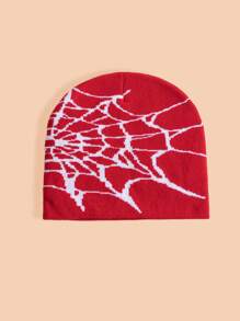 1入兒童時尚針織帽，蜘蛛網針織鴨舌帽，保暖防風手表帽，適合男女孩日常穿著 - 彩色 - 查看 10