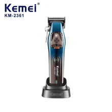 KEMEI Km-2361 DLC 10000rpm 可充電理髮器理髮器修剪機剃刀 - 藍色 - 查看 5