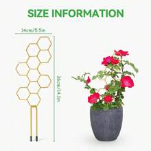 2/5 Pieces Garden Climbing Frame Plant Support, Creative Plant Fixing Rod, Suitable For Indoor And Outdoor Use - Multicolor - View 5