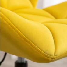 Anwick Eldon Diamond Tufted Adjustable Swivel Office Chair, Yellow - 黃色 - 查看 7