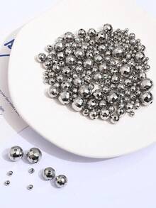4/6/8/10/12mm 复古迪斯科球珠，银色反光镜珠，適用於珠寶製作 DIY 手鍊項鍊耳環製作，派對裝飾 - 銀色 - 查看 3