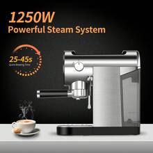 20 Bar Espresso Machine With Steamer Semi-Automatic Espresso Machines With 30 Oz Removable Tank Latte Cappuccino Espresso Maker For Home Office Barista 1250W - 查看 6