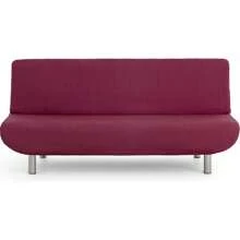 Eysa Clic-Clac 3 Seater Sofa Cover Elastic Jacquard Fabric Extra Soft Touch - Sofa Cover Protection And Style For Your Home 100% Made In Spain - Đỏ - Xem 1