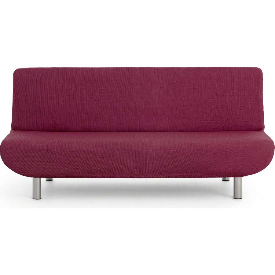 Eysa Clic-Clac 3 Seater Sofa Cover Elastic Jacquard Fabric Extra Soft Touch - Sofa Cover Protection And Style For Your Home 100% Made In Spain - Đỏ - Xem 1