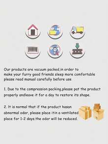 1pc-Large Pet Bed, Suitable Up To 30kg, Plush Sofa For Cats And Dogs, Comfortable And Removable For Easy Cleaning. - Yellow - View 9