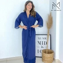 Women Pajama Sets - 藏蓝色 - 查看 5