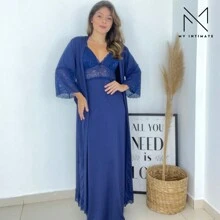Women Pajama Sets - 藏蓝色 - 查看 3