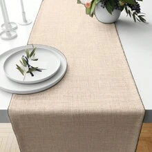 100% Oxford Table Runner 1.45m X 45cm - 卡其色 - 查看 1