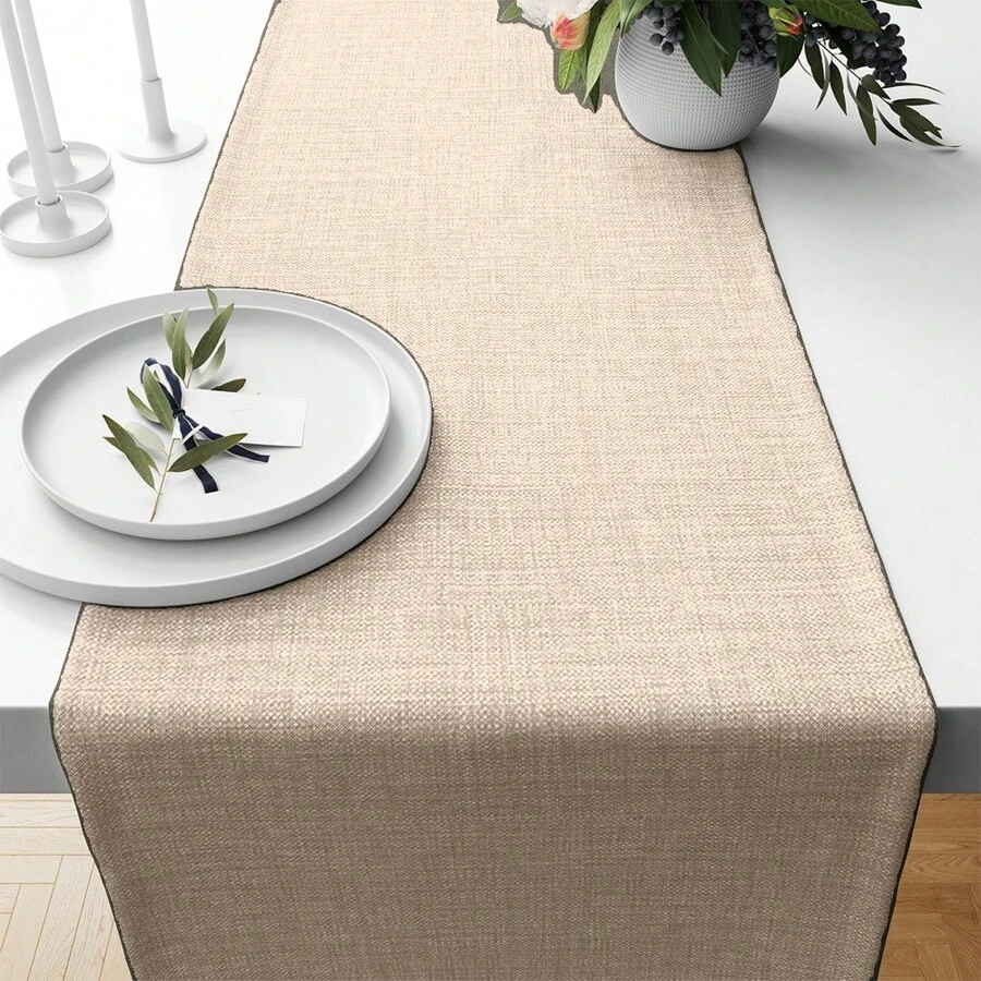 100% Oxford Table Runner 1.45m X 45cm - 卡其色 - 查看 1