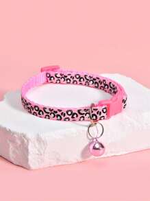 1 pièce Collier de chat imprimé léopard ajustable, convient pour les petits et moyens animaux de compagnie comme les chiens et les chats
