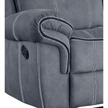 Zubaida Sofa (Glider & Motion), 2-Tone Gray Velvet 55025 - 灰色 - 查看 9