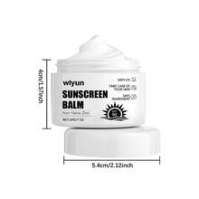 保濕防護霜，戶外防曬隔離，護膚保護，清爽保濕和美白日霜 - 白色 - 查看 2