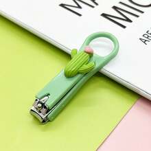 1pc Cartoon Nail Clippers Cute Portable Manicure Set With Nail File, Splash-Proof, Foldable - Multicolor - View 15