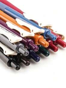 5 Cái/hộp Bút Gel Có Thể Thu Vào Với Mực Nhiều Màu 0.5Mm, Viết Êm - Nhiều màu - Xem 4