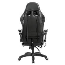 Gaming Chair With Bluetooth Speakers And RGB LED Lights Ergonomic Massage Computer Gaming Chair With Footrest Video Game Chair High Back With Lumbar Support
